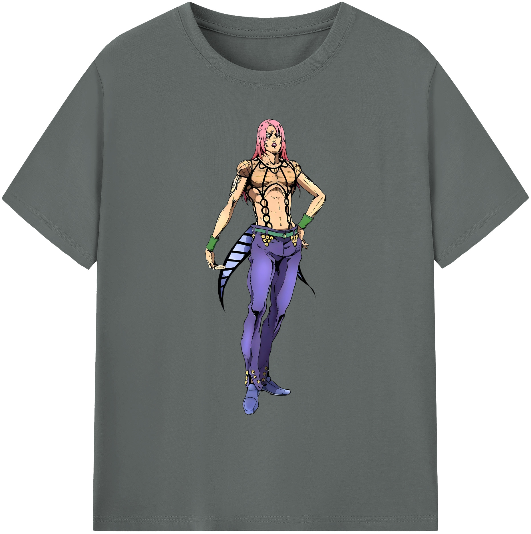 （画像用） ジョジョの奇妙な冒険 ビネガー?ドッピオ JoJo's Bizarre Adventure Vinegar Doppio 綿100％ メンズ半袖Tシャツ｜肌触りやわらか＆通気性